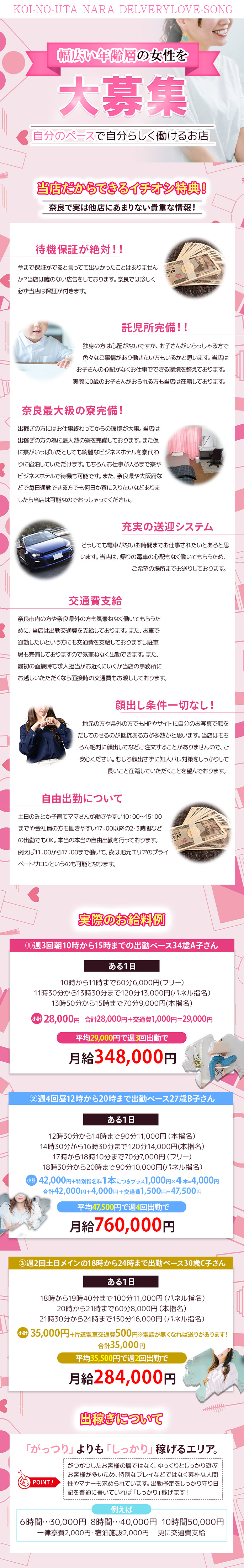 恋のうたの求人・給料情報(橿原市発/性感エステ&ヘルス)