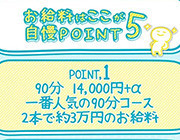 お給料はここが自慢　point5｜求人フォトギャラリー(小) アブラカダブラ -美乳･巨乳専門のごほうびエステ大阪